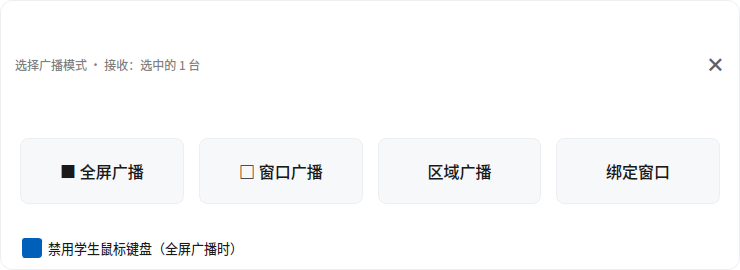 四种广播方式